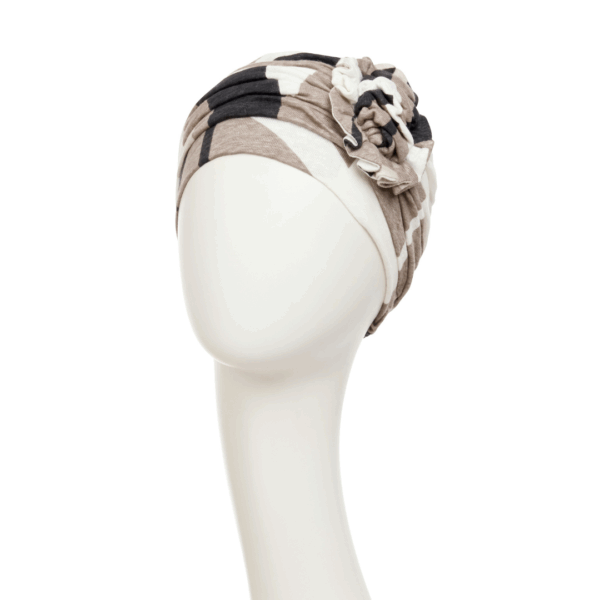 LOTUS - Turban s cvjetnim detaljem - Slika 2