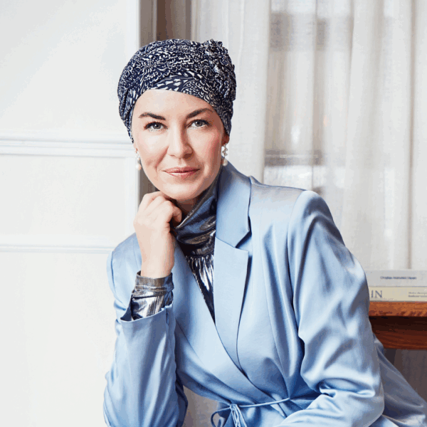 LOTUS - Turban s cvjetnim detaljem
