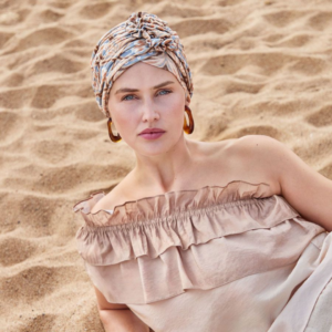 Lotus Turban Print
